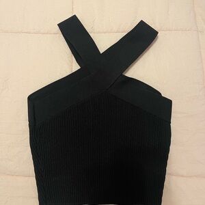 Aritzia Black Cross-Strap Women's Top